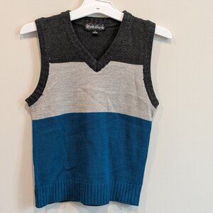 English Laundry Boys Color Block Sweater Vest Size 7
